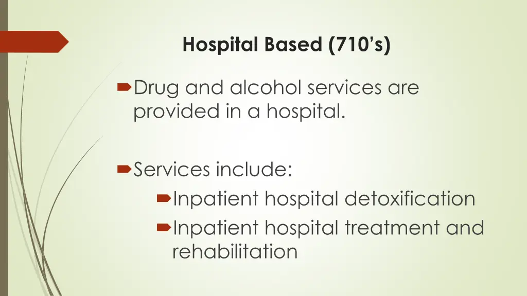 hospital based 710 s