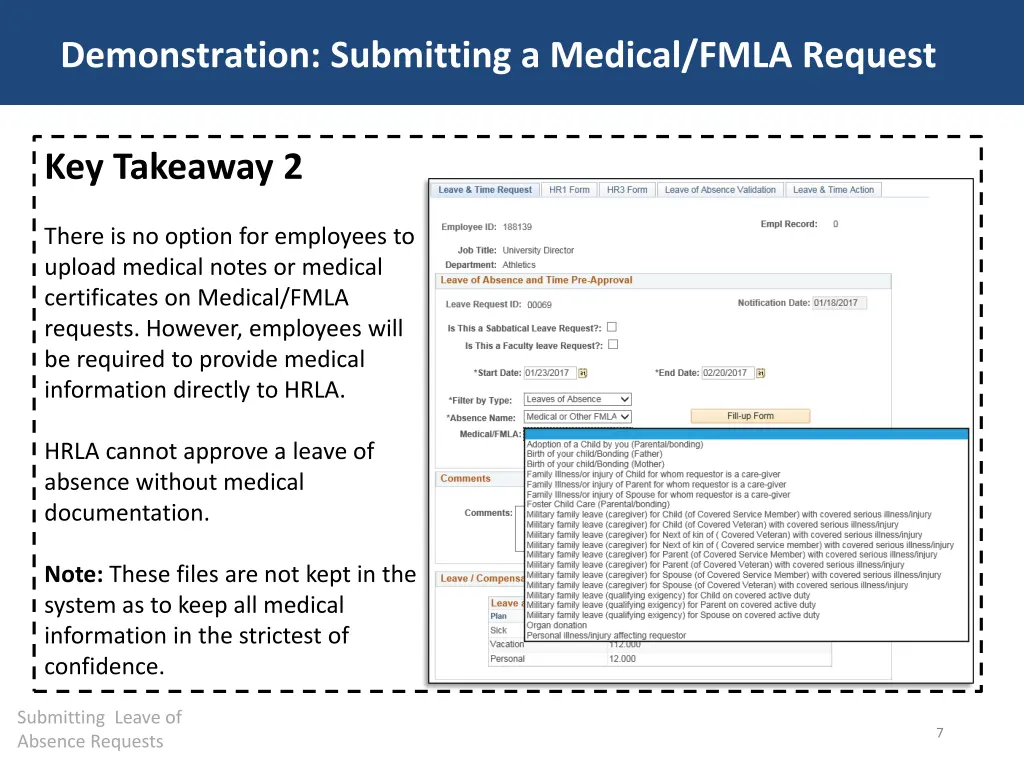 demonstration submitting a medical fmla request 2