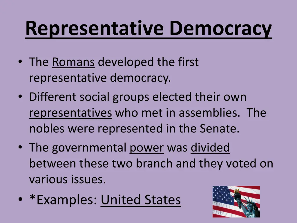 representative democracy