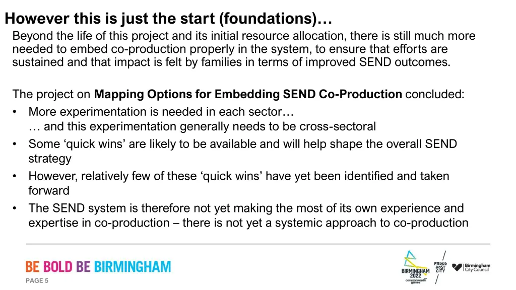 however this is just the start foundations