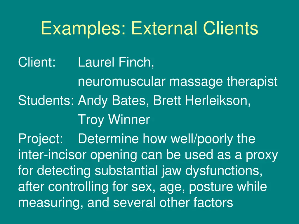 examples external clients 1