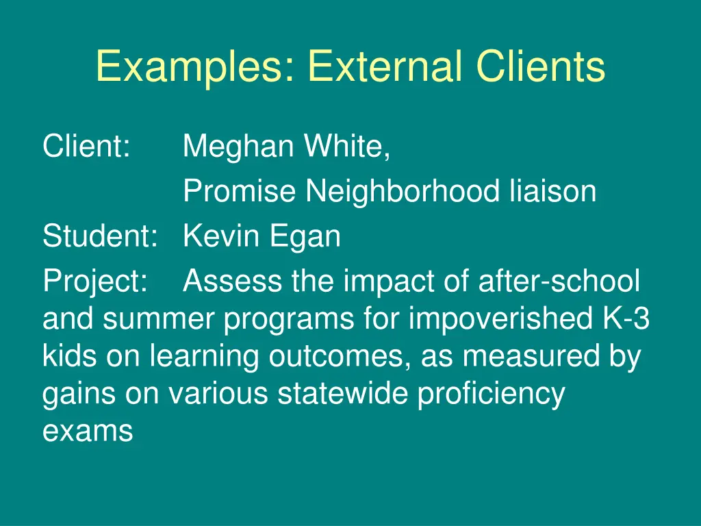 examples external clients 3