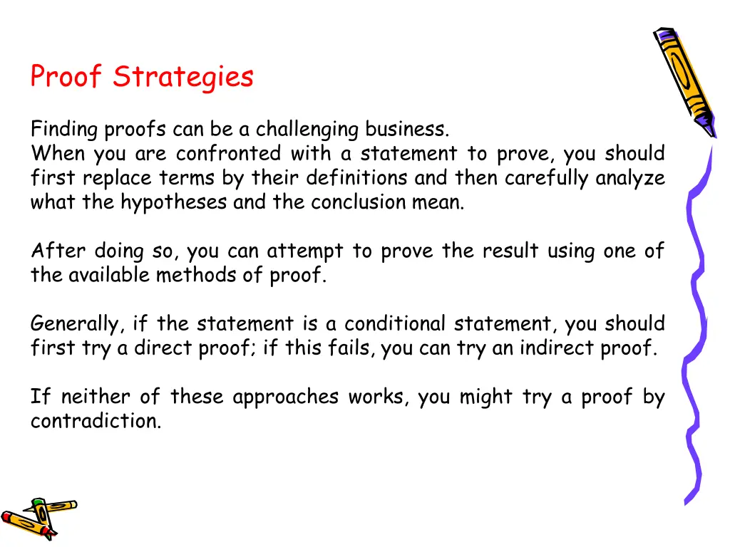 proof strategies