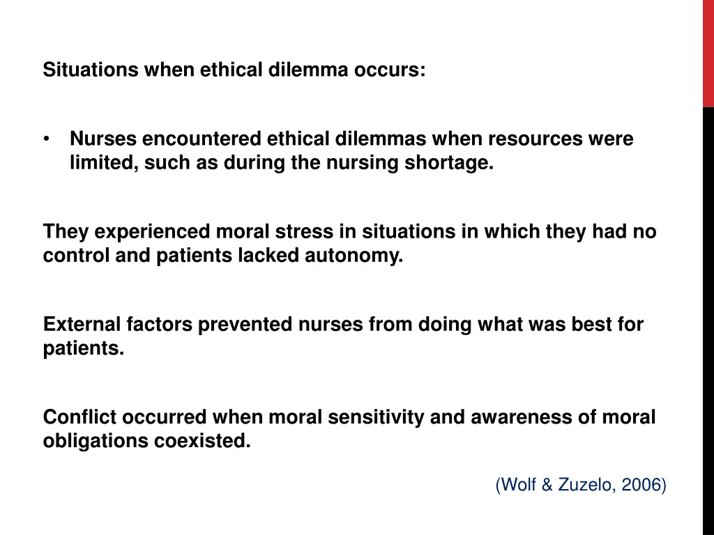 situations when ethical dilemma occurs