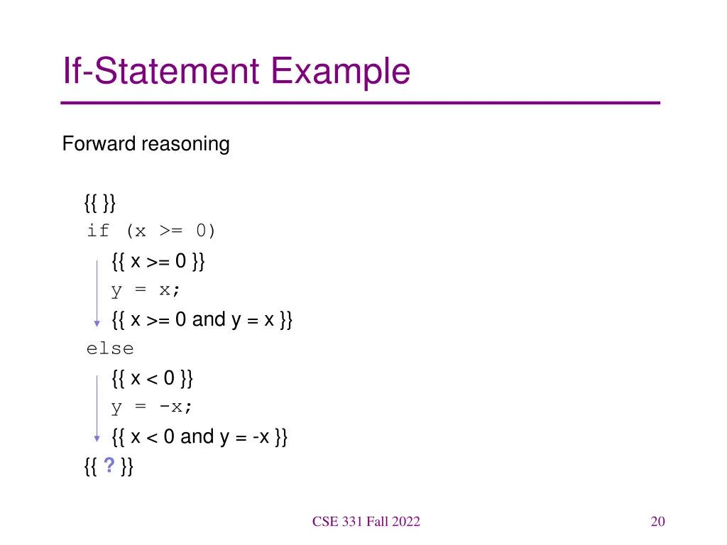 if statement example 2