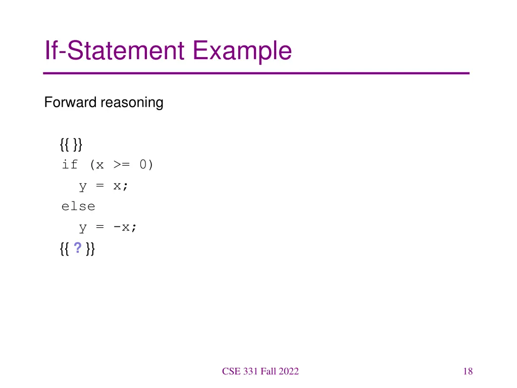 if statement example