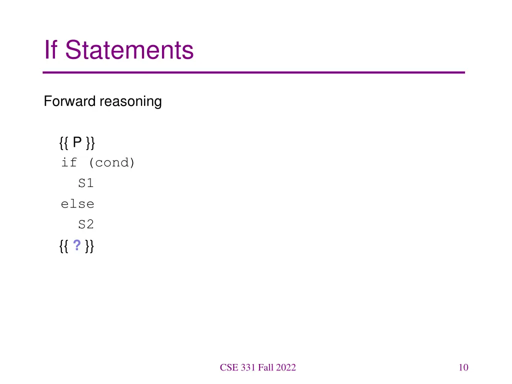 if statements 1