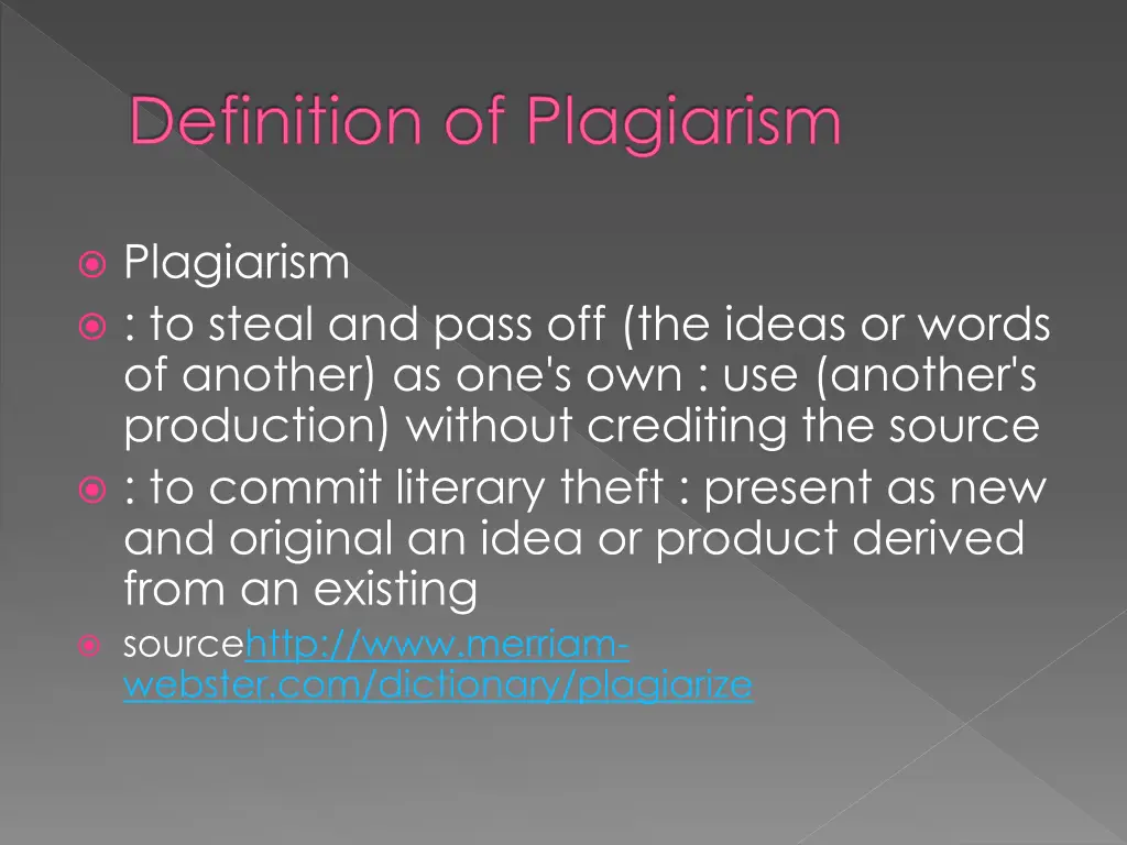 definition of plagiarism