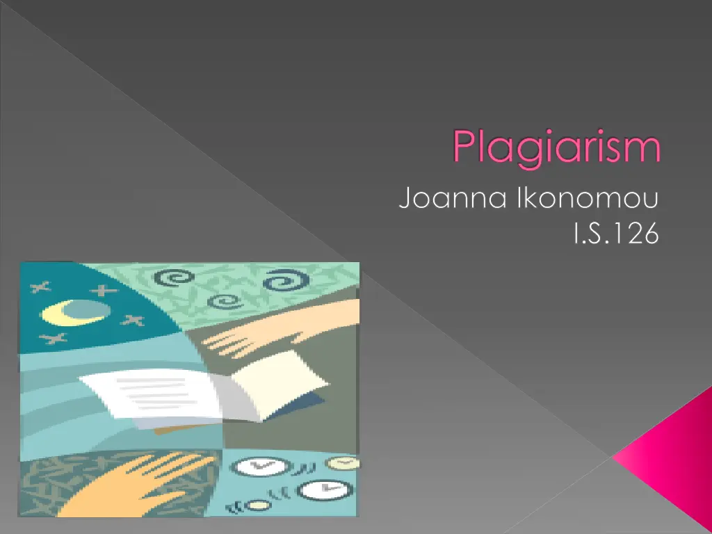 plagiarism joanna ikonomou