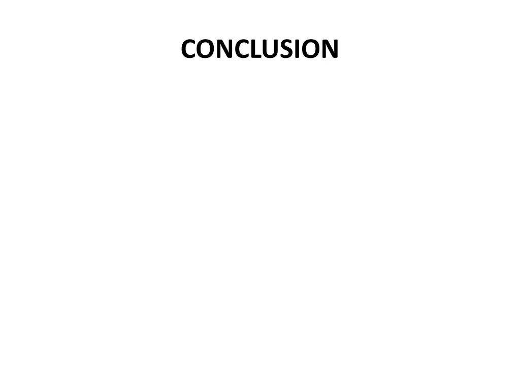 conclusion