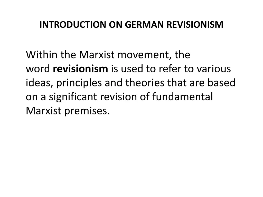 introduction on german revisionism