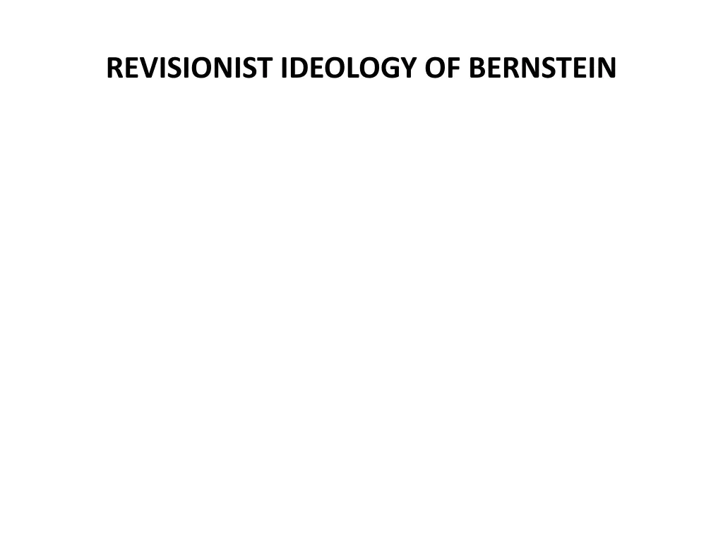 revisionist ideology of bernstein