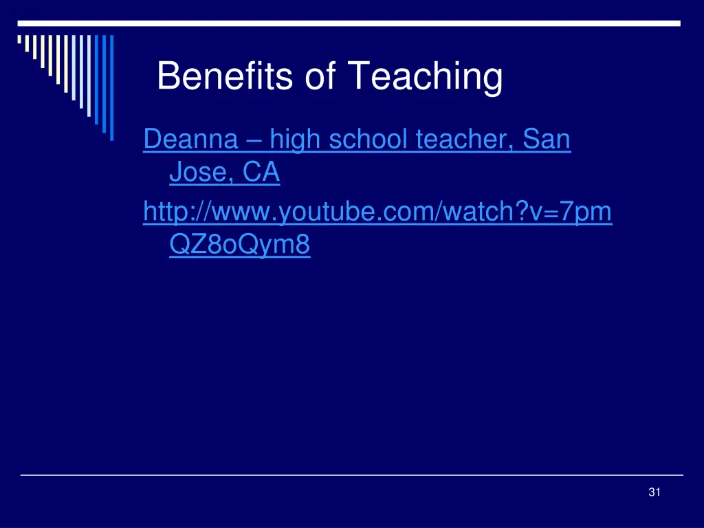 benefits of teaching
