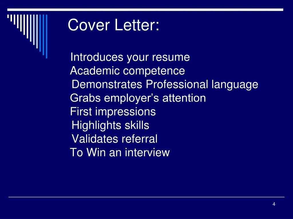 cover letter