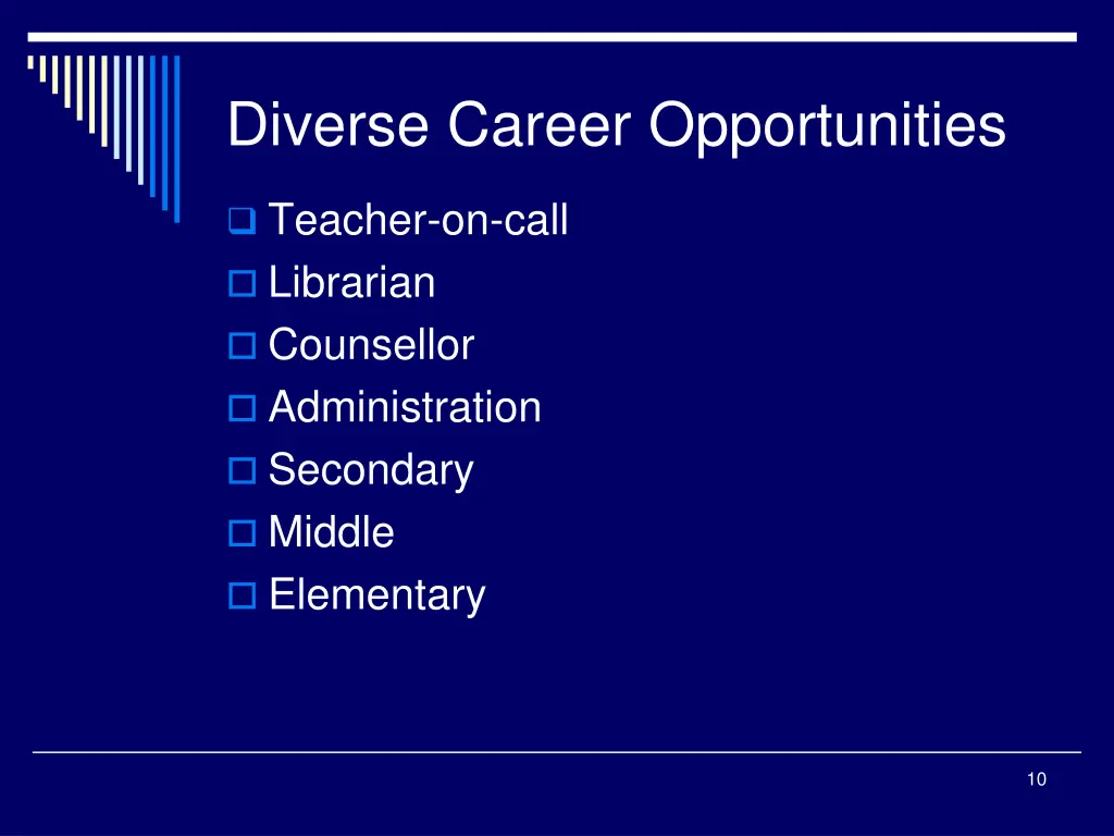 diverse career opportunities