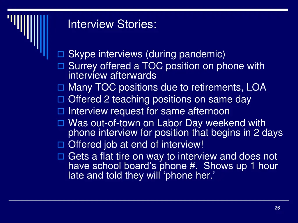 interview stories