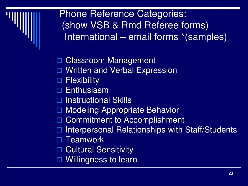 phone reference categories show vsb rmd referee
