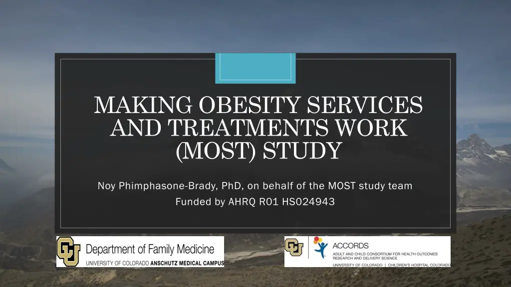 making obesity services and treatments work most
