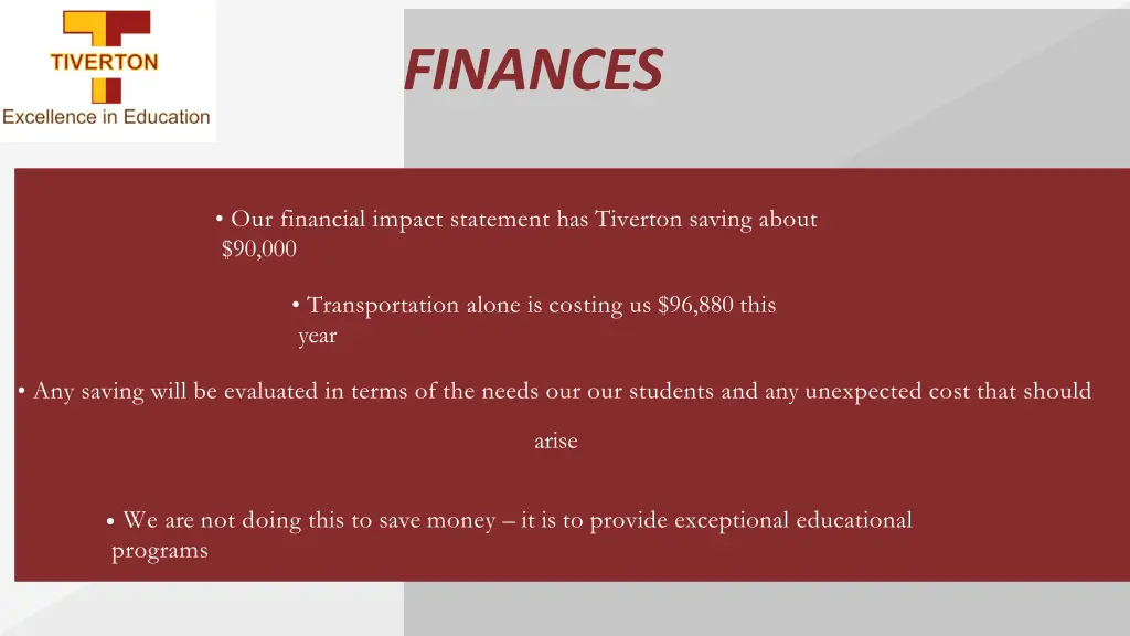 finances