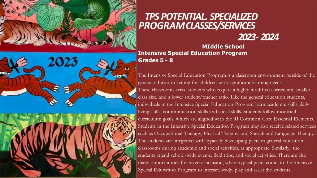 tps potential specialized program classes services 1