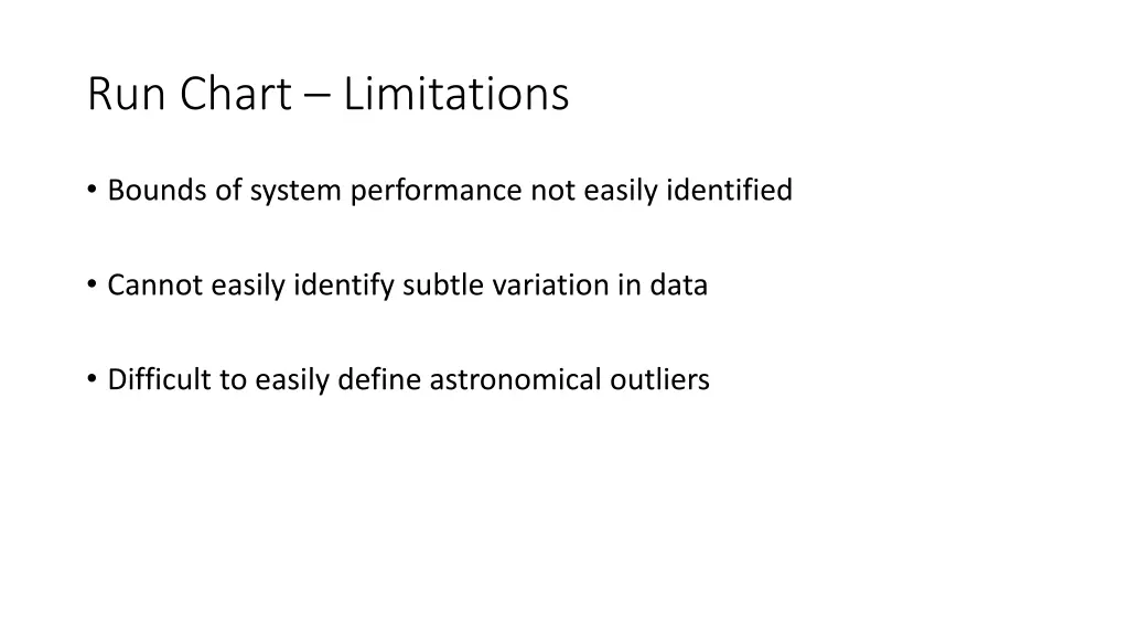 run chart limitations