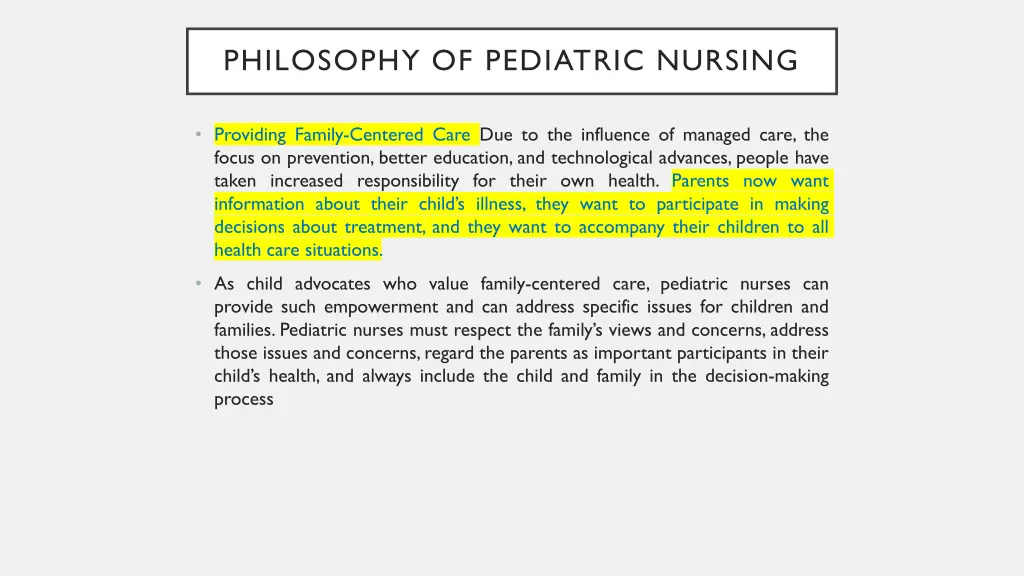 philosophy of pediatric nursing 6
