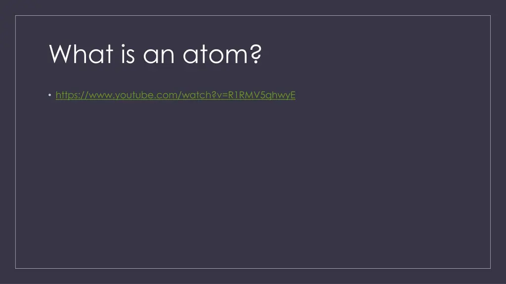 what is an atom