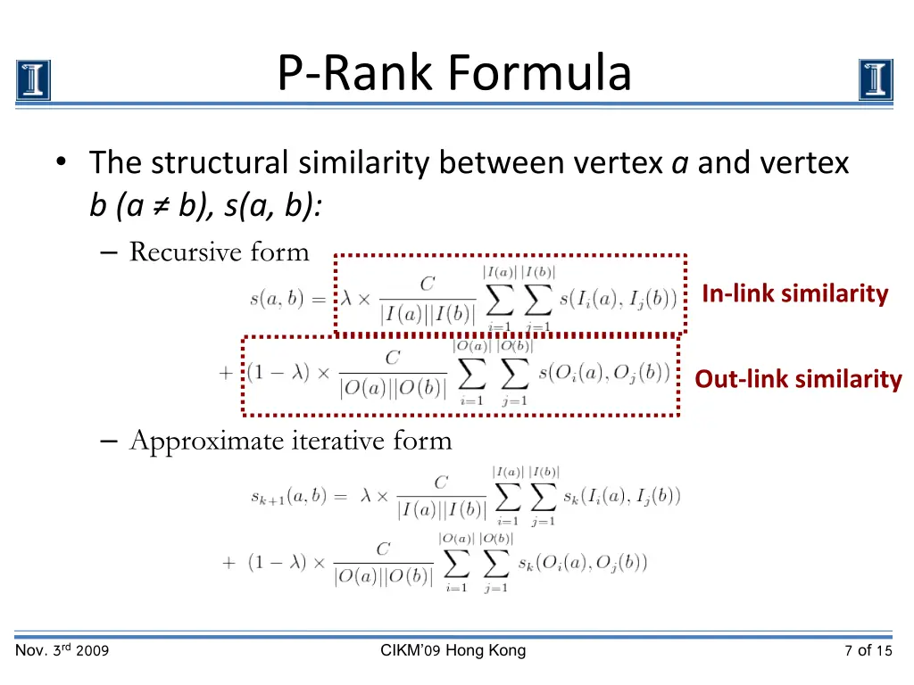 p rank formula