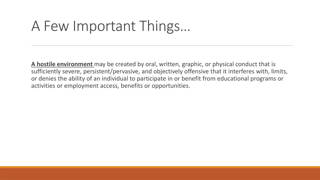 a few important things 2