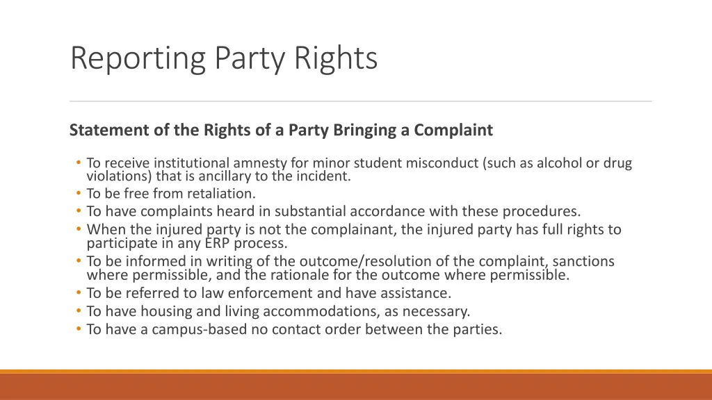 reporting party rights 1
