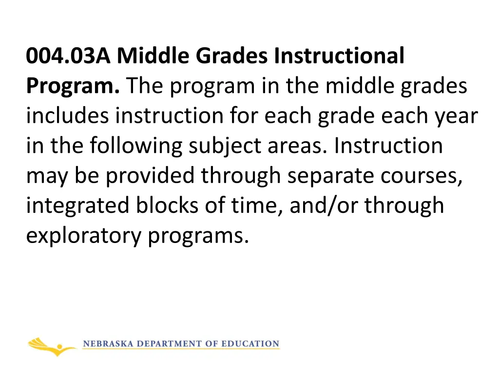 004 03a middle grades instructional program