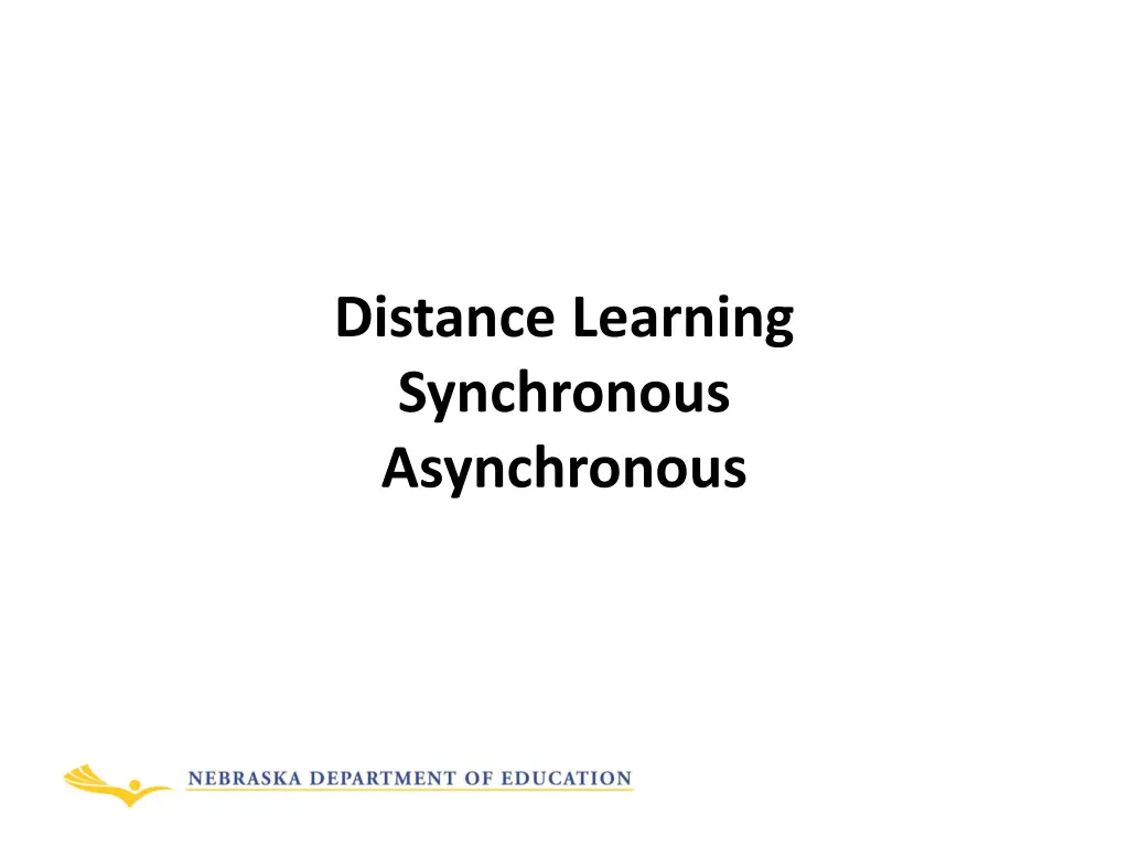 distance learning synchronous asynchronous
