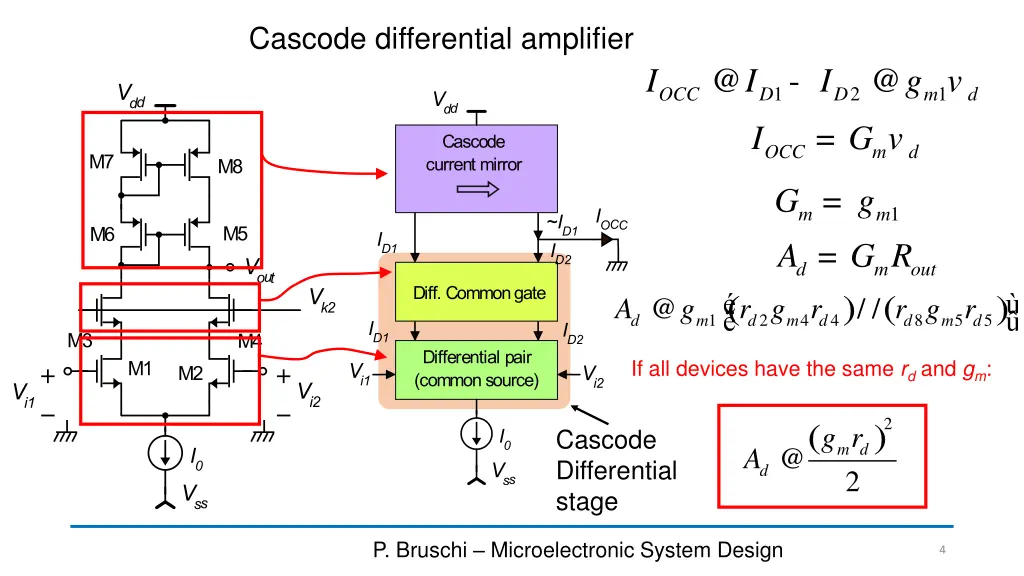 cascode differential amplifier 1