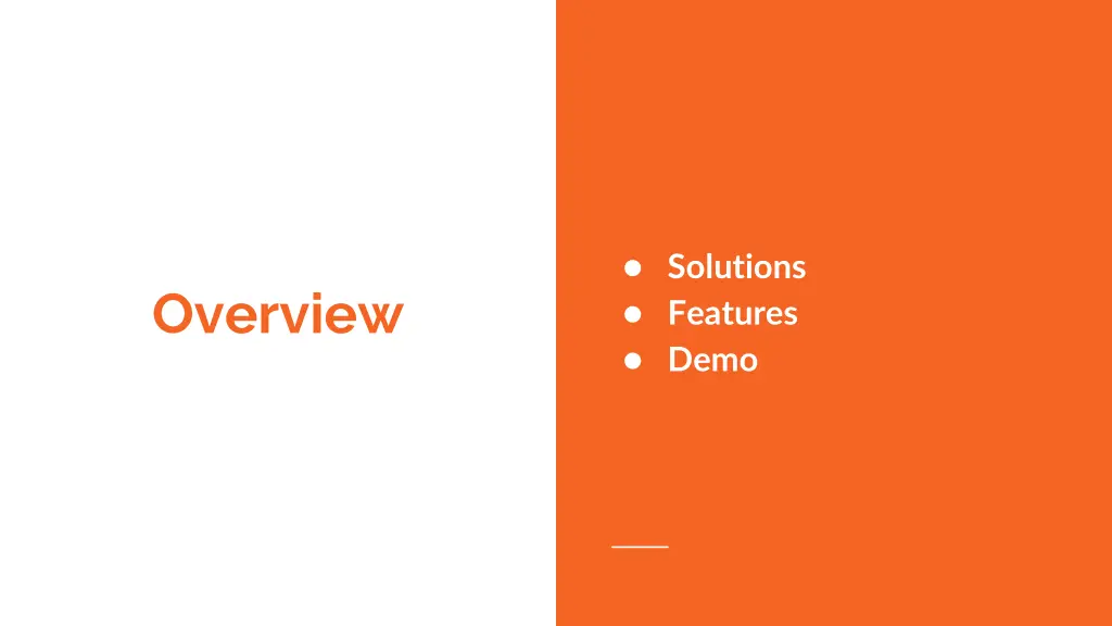 solutions features demo