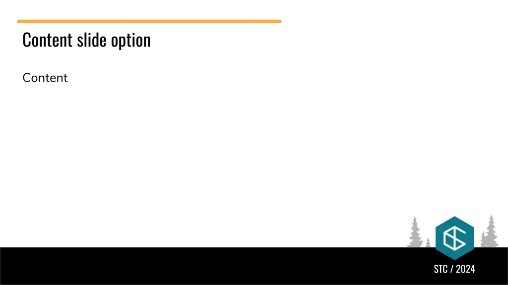 content slide option 1