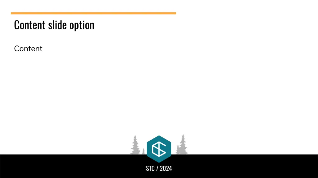 content slide option