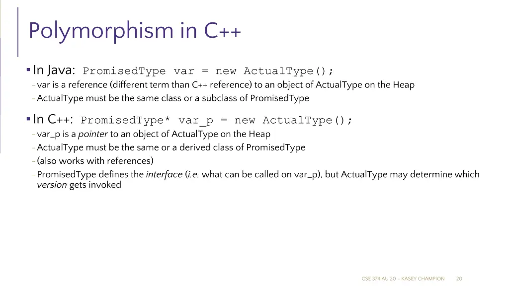 polymorphism in c