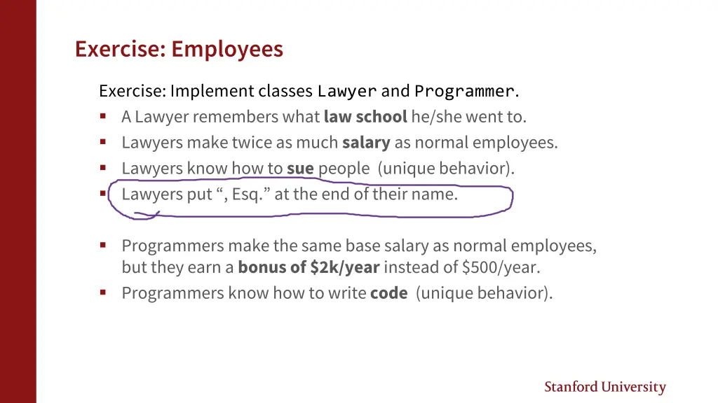 exercise employees