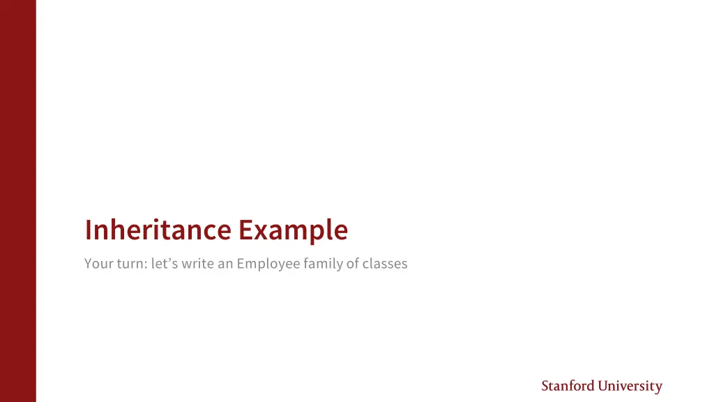 inheritance example your turn let s write