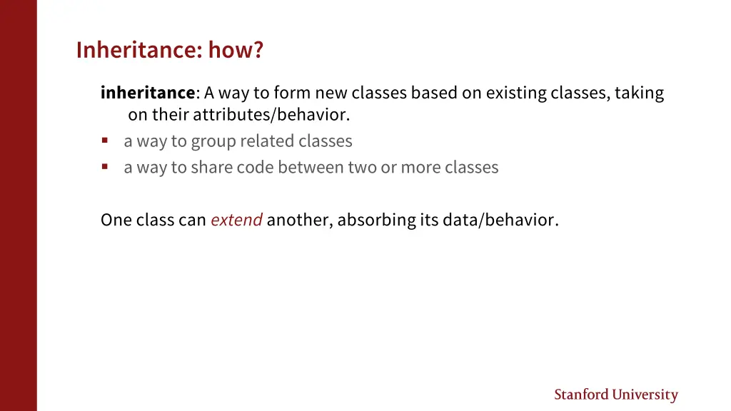 inheritance how