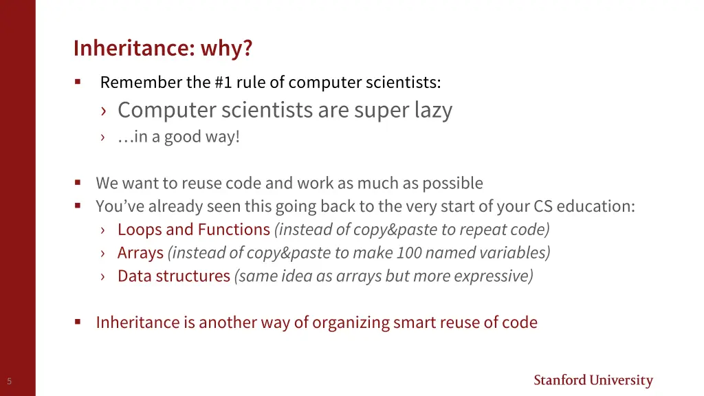 inheritance why remember the 1 rule of computer