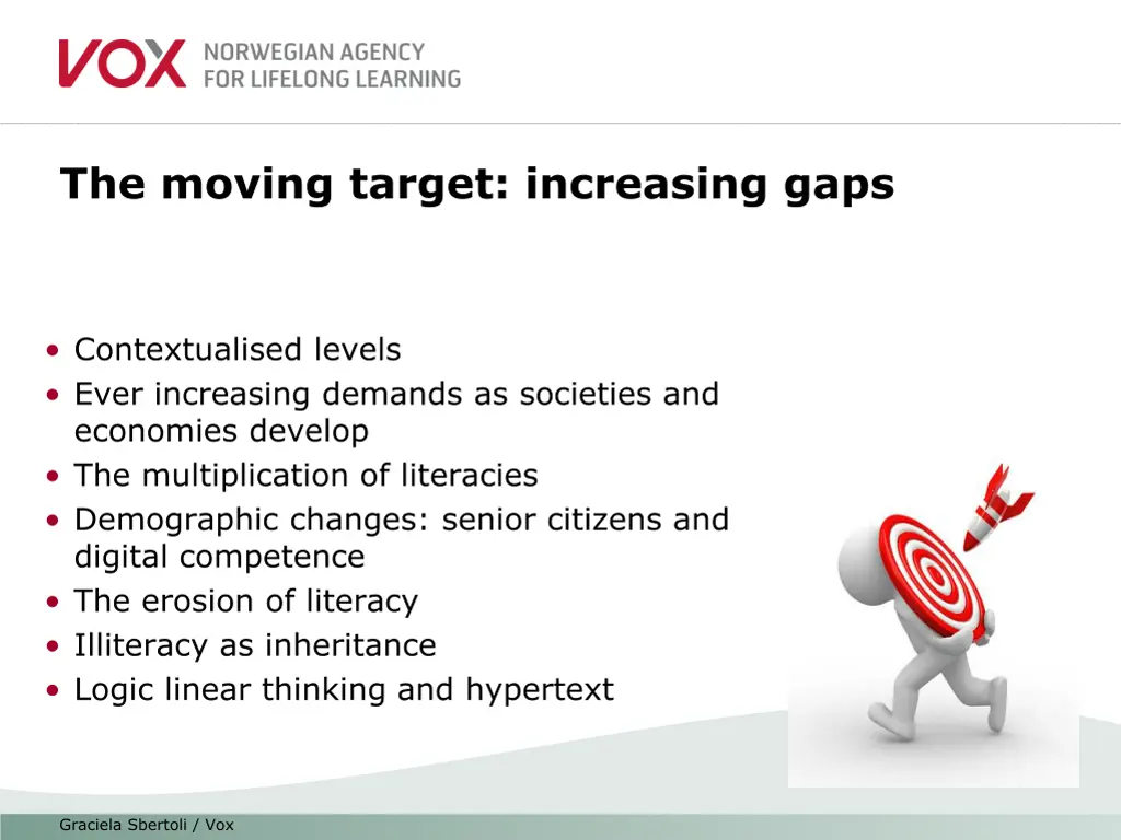 the moving target increasing gaps