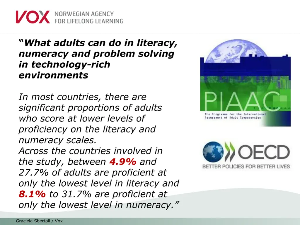 what adults can do in literacy numeracy