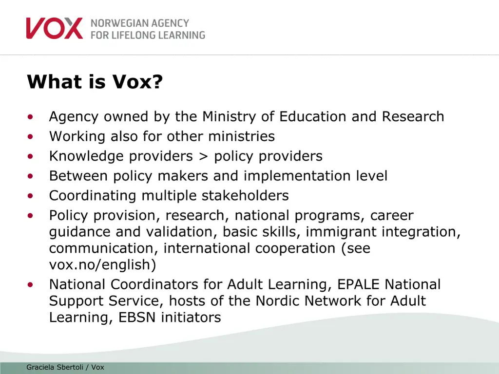 what is vox