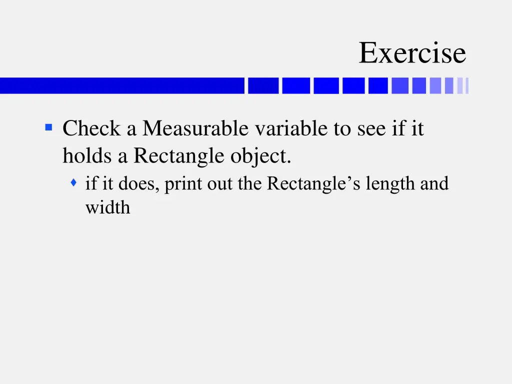 exercise 1