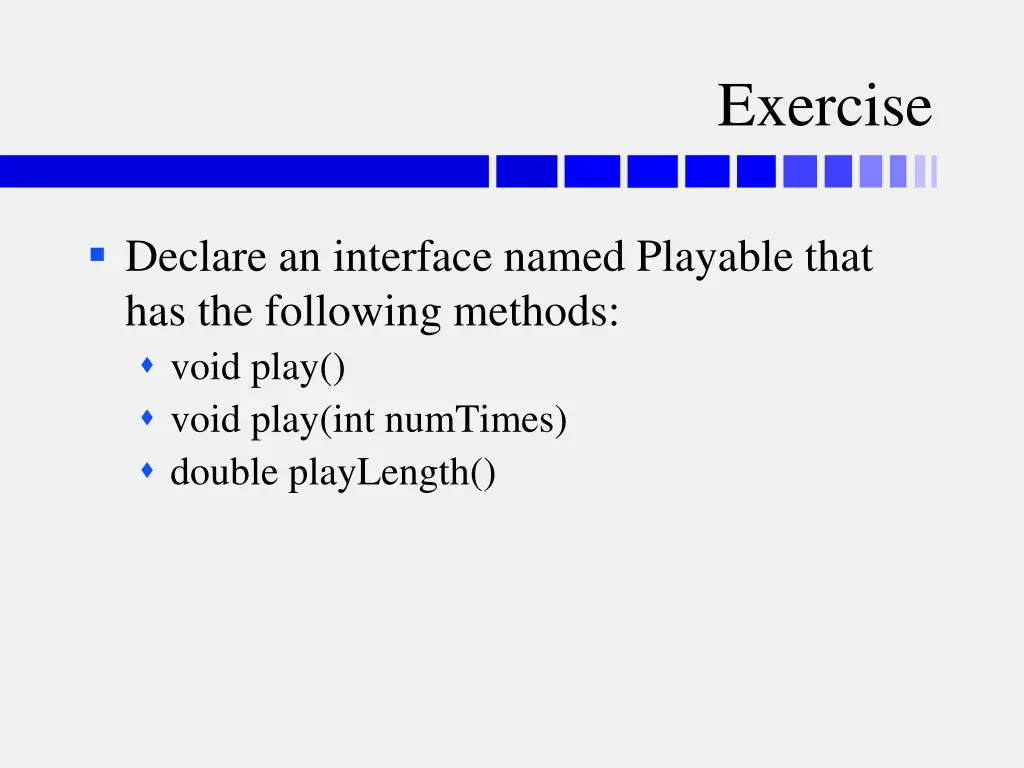 exercise