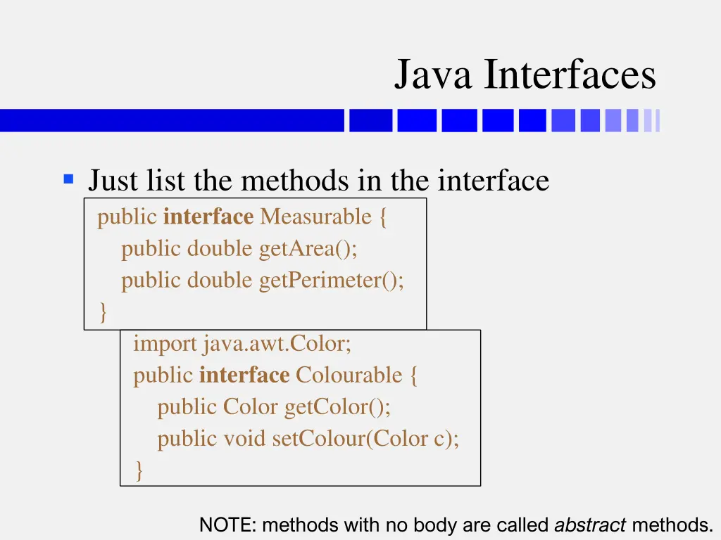 java interfaces