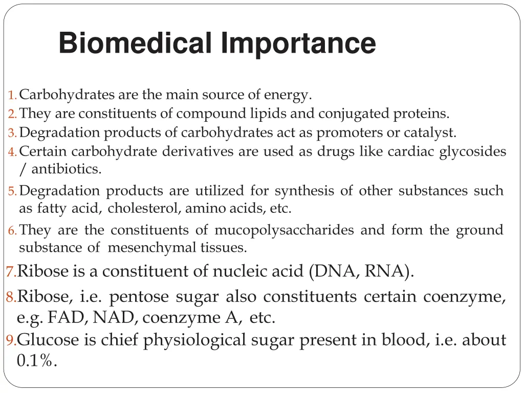 biomedical importance