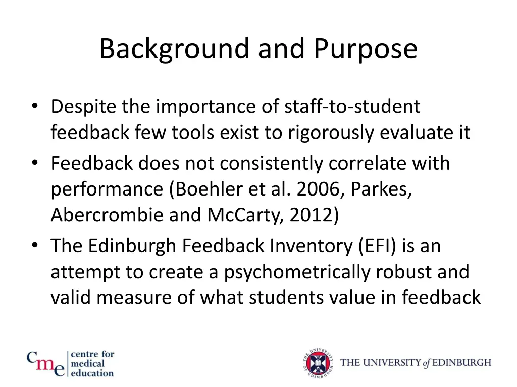 background and purpose