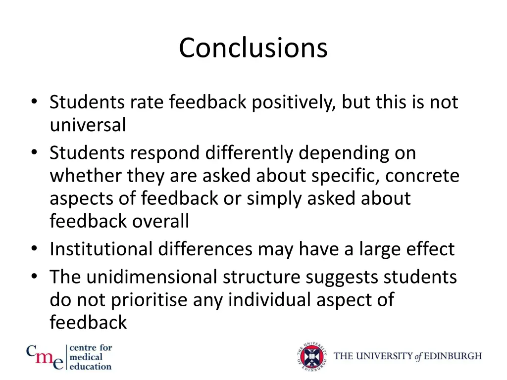 conclusions